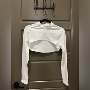 Athleta White Eclipse Shrug Small